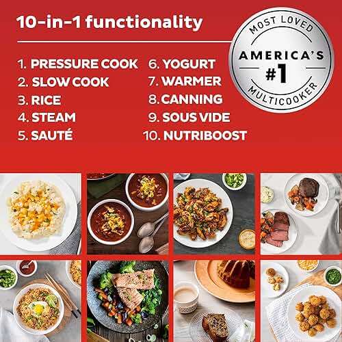 Instant Pot PRO Max Wi-Fi Smart 10-in-1 Pressure Cooker, Steamer, Saute, Warmer, Rice Cooker, Yogurt Maker, Sous Vide, Baker, NutriBoost - Includes App with 2000+ Recipes - 6 Quart - Image 5
