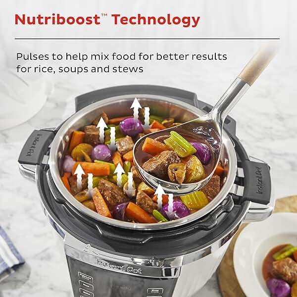 Instant Pot PRO Max Wi-Fi Smart 10-in-1 Pressure Cooker, Steamer, Saute, Warmer, Rice Cooker, Yogurt Maker, Sous Vide, Baker, NutriBoost - Includes App with 2000+ Recipes - 6 Quart - Image 7