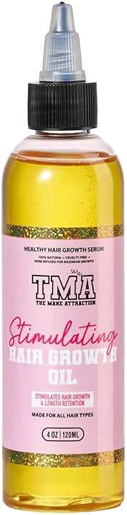 The Mane Attraction Hair Oil for All Hair Types, Infused with Rosemary Oil, Castor Oil & Black Seed Oil - Stimulating Hair Growth, Seals in Moisture, Soothes Irritated Scalp - 4 Fl Oz - Image 1