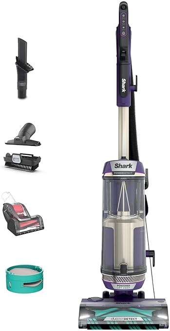 Shark POWERDETECT Upright Vacuum Cleaner with HEPA Filter, Heavy Duty Vacuum with Powerful Suction for Pet Hair Pickup, DuoClean Technology, Powered Lift-Away, Ideal for Carpets & Hardfloors, AZ4002 - Image 1