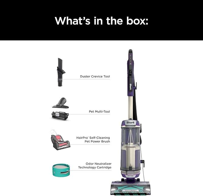Shark POWERDETECT Upright Vacuum Cleaner with HEPA Filter, Heavy Duty Vacuum with Powerful Suction for Pet Hair Pickup, DuoClean Technology, Powered Lift-Away, Ideal for Carpets & Hardfloors, AZ4002 - Image 21
