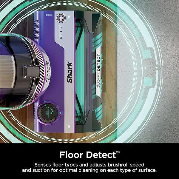 Shark POWERDETECT Upright Vacuum Cleaner with HEPA Filter, Heavy Duty Vacuum with Powerful Suction for Pet Hair Pickup, DuoClean Technology, Powered Lift-Away, Ideal for Carpets & Hardfloors, AZ4002 - Image 4