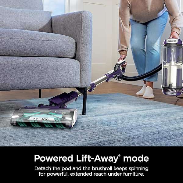 Shark POWERDETECT Upright Vacuum Cleaner with HEPA Filter, Heavy Duty Vacuum with Powerful Suction for Pet Hair Pickup, DuoClean Technology, Powered Lift-Away, Ideal for Carpets & Hardfloors, AZ4002 - Image 10