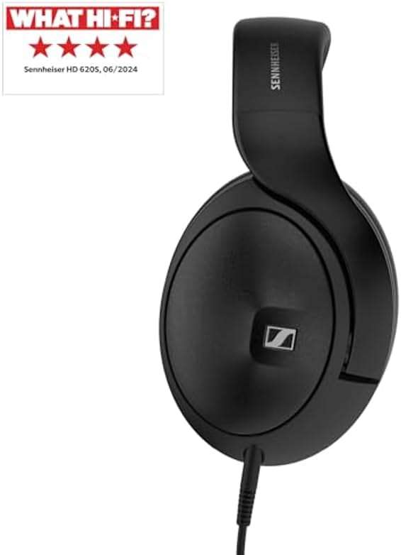 Sennheiser HD 620S Closed-Back Over-Ear Audiophile Headphones – Natural Spatial Imaging, Low Distortion, Comfortable All-Day Design, Detachable Cable – Ideal for Focused Listening, Gaming, and Desk - Image 2