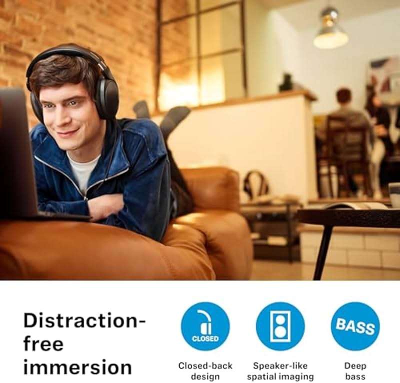 Sennheiser HD 620S Closed-Back Over-Ear Audiophile Headphones – Natural Spatial Imaging, Low Distortion, Comfortable All-Day Design, Detachable Cable – Ideal for Focused Listening, Gaming, and Desk - Image 5