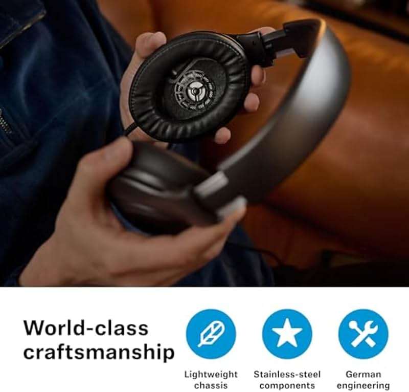 Sennheiser HD 620S Closed-Back Over-Ear Audiophile Headphones – Natural Spatial Imaging, Low Distortion, Comfortable All-Day Design, Detachable Cable – Ideal for Focused Listening, Gaming, and Desk - Image 8