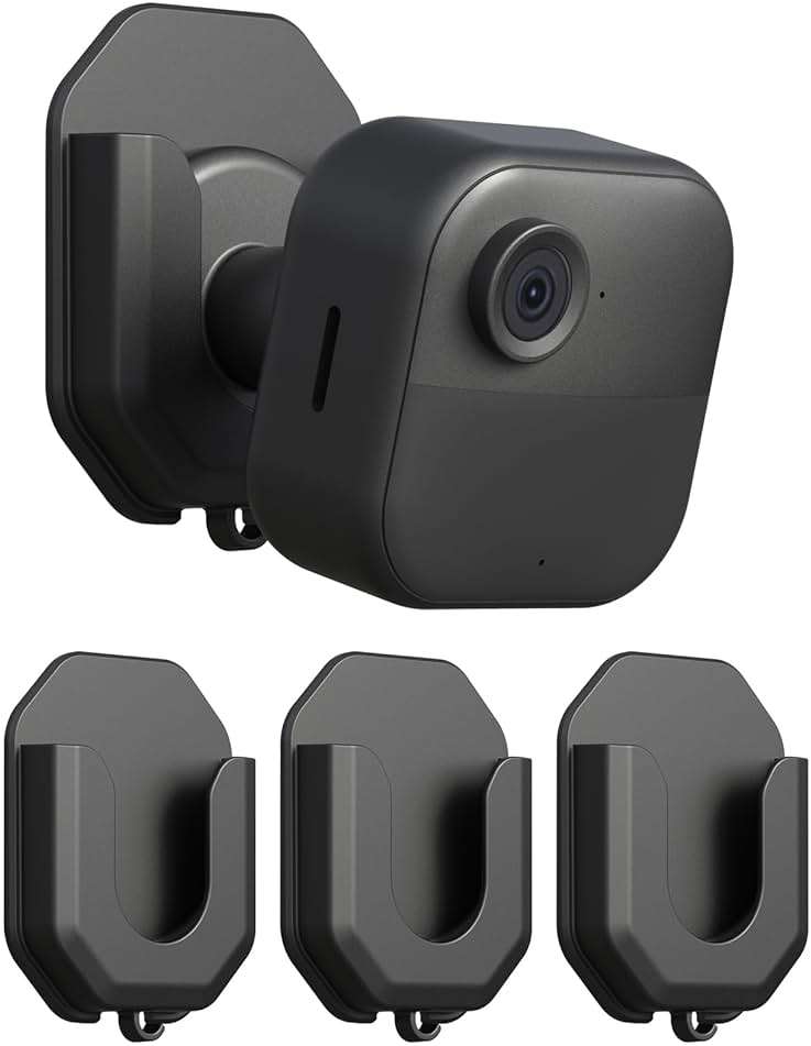 3 Pack Blink Camera No Drill No Screws Wall Mount Bracket for Blink Outdoor 4/Outdoor 2K+/Mini /Mini 2K+ /Indoor Camera, HBV Adhesive Mount - Image 1