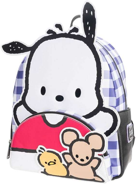 Loungefly SANRIO Pochacco Cosplay Plaid Mini-Backpack - Entertainment Earth Exclusive - Image 2
