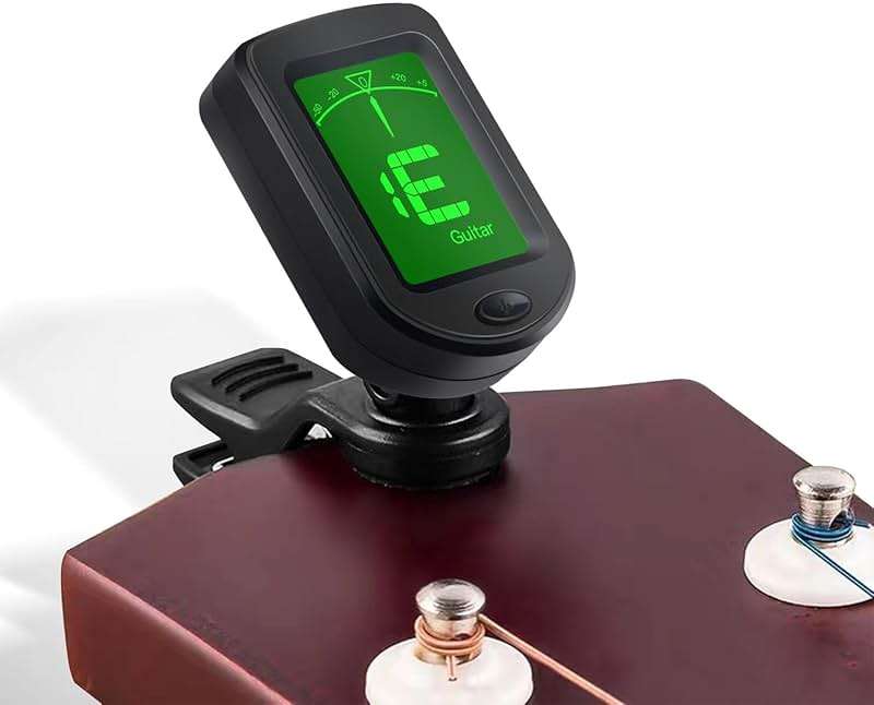 SNHOHIAK Guitar Tuner Clip on Tuner for Ukulele, Guitar, Bass, Mandolin (6PACK) - Image 4