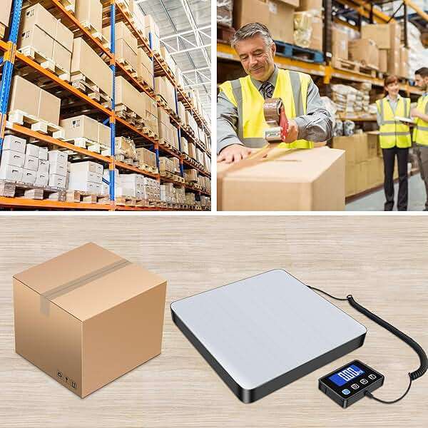 KUAIVO Shipping Scale, 440lb/0.35oz High Accurate Digital Postal Scale with Hold/Tare Function, Shipping Scale for Small Business, Packages, Luggage, Home Use, Battery & Charging Cable Include - Image 7