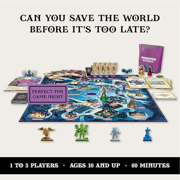 Ravensburger Horrified Games - World of Monsters - Strategy Board Game - Boost Critical Thinking & Teamwork - Cooperative Gameplay - Unique Monster Challenges - 1 to 5 Players - Adults & Kids 10+ - Image 2