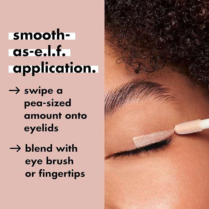 e.l.f. Lock It Down Eyeshadow Primer, Smooth Creamy Eye Makeup Primer For Long-Lasting Eyeshadow, Intensifies Color, Helps Prevent Creasing, Vegan & Cruelty-Free - Image 3