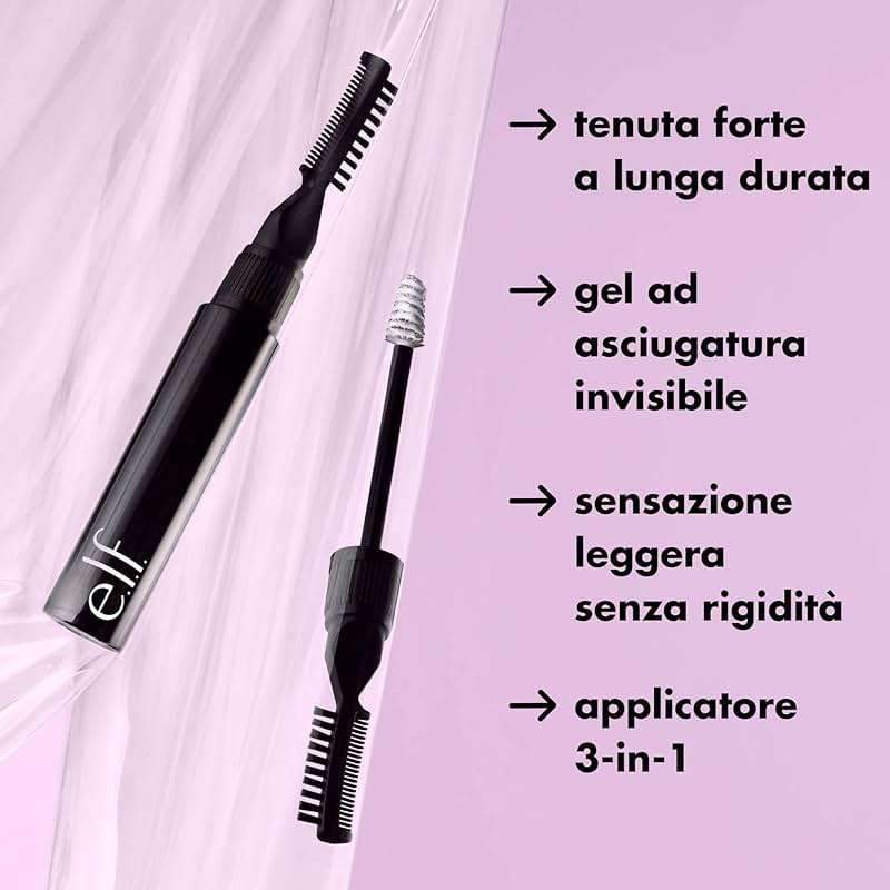e.l.f. Brow Laminating Gel, Strong-Hold, Clear-Drying & Water-Resistant Brow Gel Creates Laminated Brows, Comb & Sculpt Brows, Vegan & Cruelty-free - Image 6