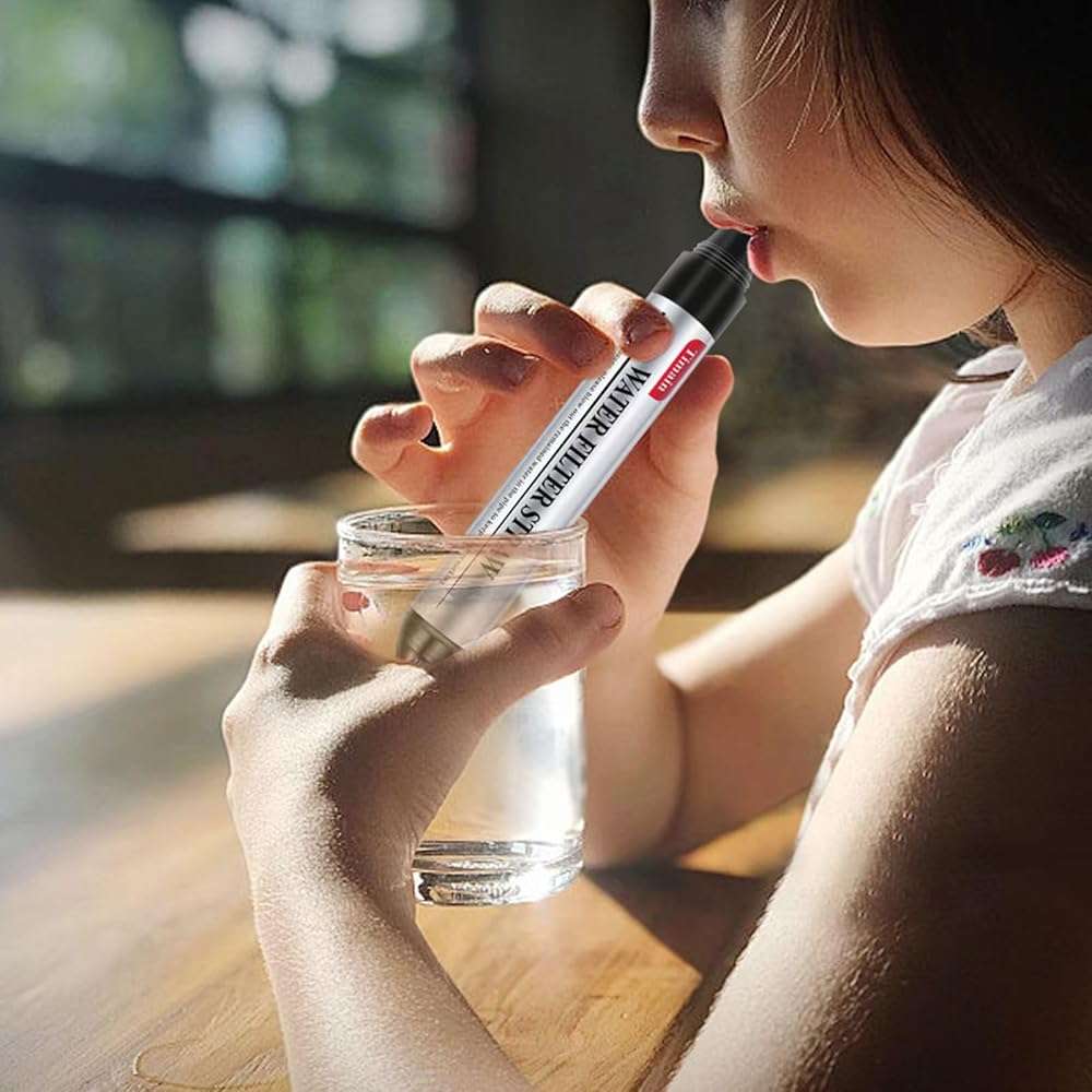 Timain 6 Pack Mini Water Filter Straws,Water Purifier Survival for Emergency Preparedness,Break Glass,Travel,Camping, Hiking,Fishing,Hunting (6) - Image 4
