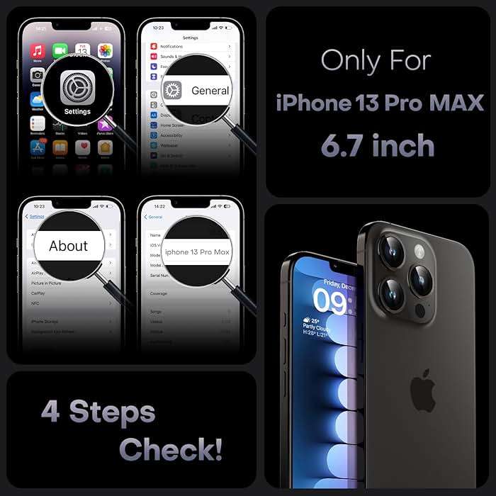 TOCOL for iPhone 13 Pro Max Case, Full Camera Protection, Drop Protection, Compatible with Magsafe, Matte Phone Case for iPhone 13 Pro Max 6.7 inch (Matte Black) - Image 2
