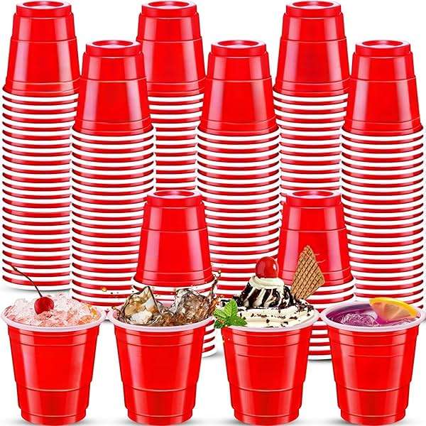 cssopenss 120 pcs Red shot cups Christmas Plastic Shot Glasses 2 oz red shot glasses disposable for drinking Tastings served Snacks Jello Tastings and Samples - Image 1