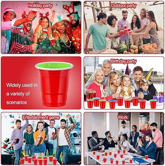 cssopenss 120 pcs Red shot cups Christmas Plastic Shot Glasses 2 oz red shot glasses disposable for drinking Tastings served Snacks Jello Tastings and Samples - Image 7