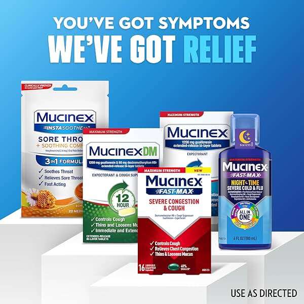 Mucinex Fast-Max Severe Congestion & Cough, Maximum Strength Dextromethorphan HBr Cough Medicine for Adults, Guaifenesin Expectorant for Excess Mucus Relief, 16 Liquid Gels - Image 6