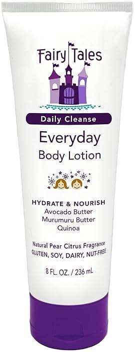 Fairy Tales Daily Cleanse Everyday Hydrating Kids Lotion with Aloe, Nourishing Body Lotion for Girls & Boys, Hydrate Dry and Sensitive Skin with Avocado and Murumuru Butter - 8 oz. - Image 1