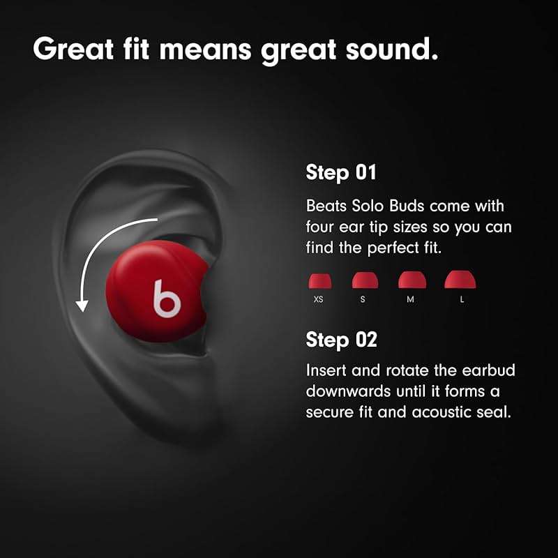 Beats Solo Buds - Wireless Bluetooth Earbuds | 18 Hours of Battery Life | Apple & Android Compatibility | Built-in Microphone - Storm Gray - Image 2