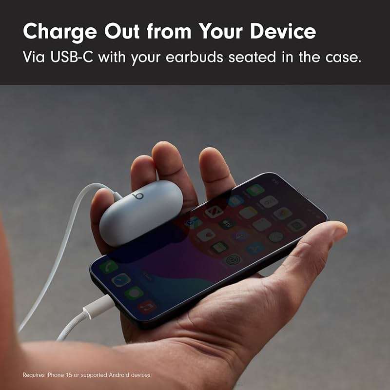 Beats Solo Buds - Wireless Bluetooth Earbuds | 18 Hours of Battery Life | Apple & Android Compatibility | Built-in Microphone - Storm Gray - Image 4