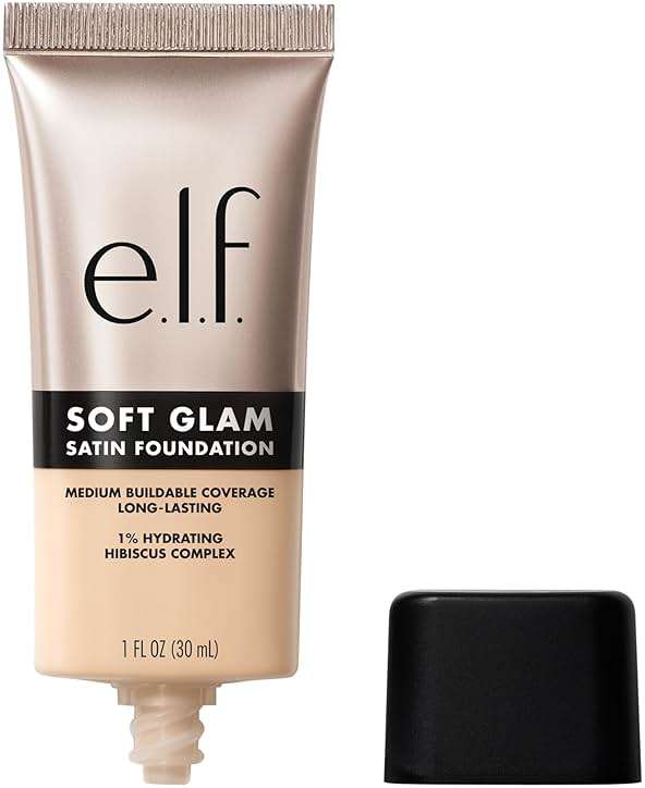 e.l.f. Soft Glam Foundation, Medium Coverage, Long-Lasting & Buildable Foundation For A Smooth, Satin Finish, Vegan & Cruelty-Free, 13 Fair Neutral - Image 1