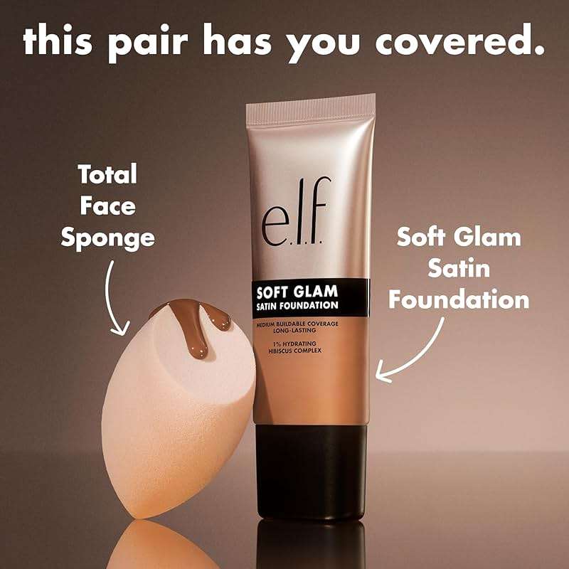 e.l.f. Soft Glam Foundation, Medium Coverage, Long-Lasting & Buildable Foundation For A Smooth, Satin Finish, Vegan & Cruelty-Free, 13 Fair Neutral - Image 4