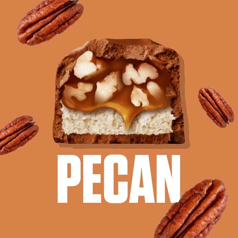 SNICKERS Pecan Milk Chocolate Candy Bar - Full Size Bars, Bulk Box Individually Wrapped, 24-Pack, 33.8 oz - Image 4