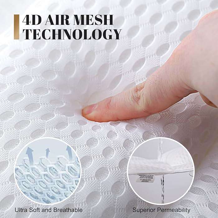 Bath Pillow Luxury Bathtub Pillow, 4D Bath Tub Pillows for Head, Neck and Back Support, Tub Pillow for Bathtub with 6 Non-Slip Suction Cups, Relaxing Bath Accessories Spa Gifts - Image 4