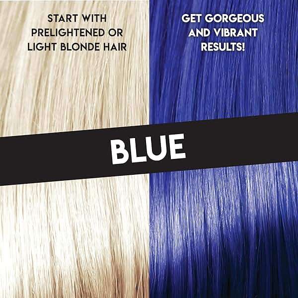 Color Lux Direct Vibes Semi-Permanent Hair Color, Blue, Vibrant & Long-Lasting Shade, Ammonia-Free, Vegan, Sulfate-Free, Paraben-Free, 8 fl oz - Image 2