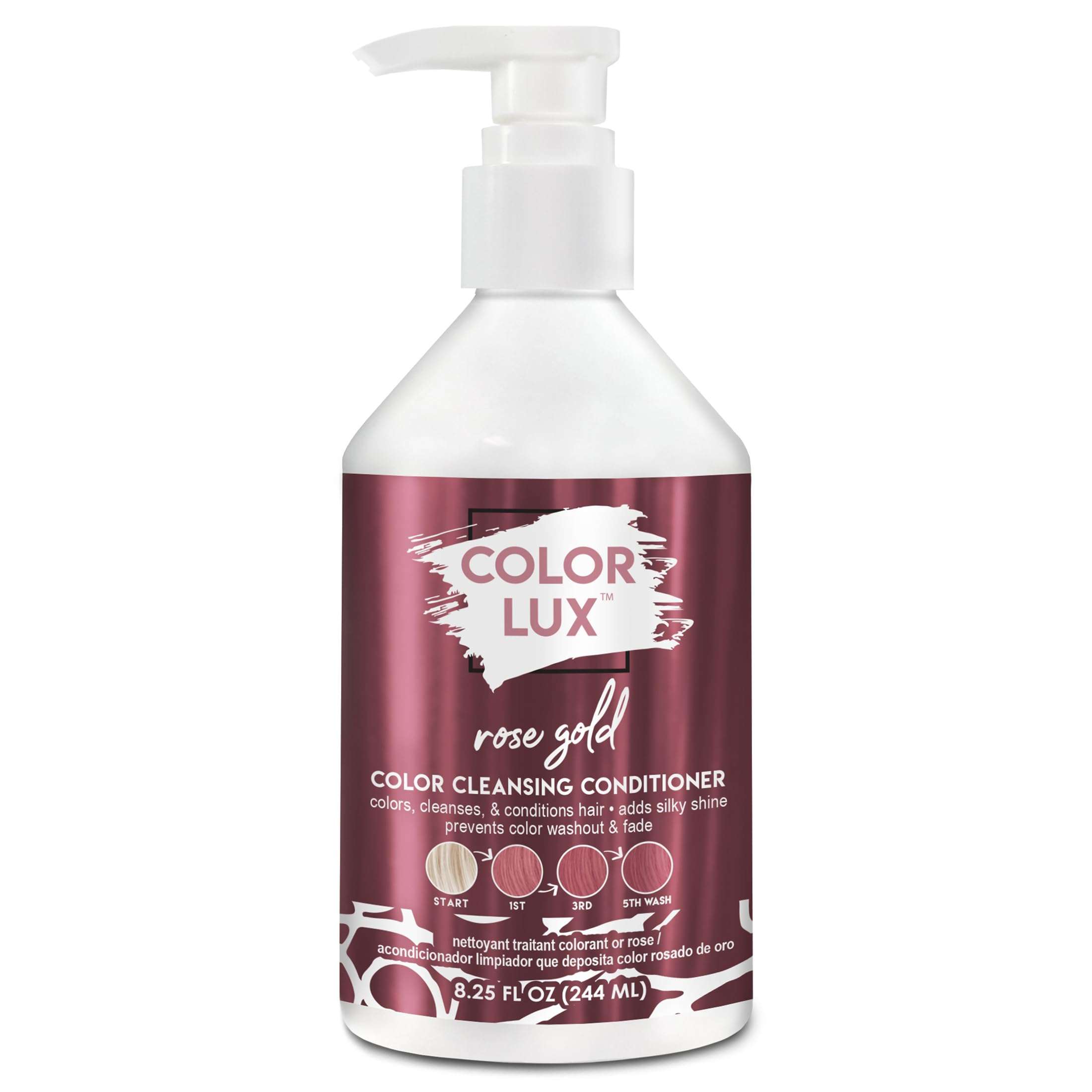 Color Lux Color Cleansing Conditioner, Rose Gold, 3-in-1 Color Depositing Formula, Vegan, Sulfate-Free, Paraben-Free, 8.25 oz - Image 1