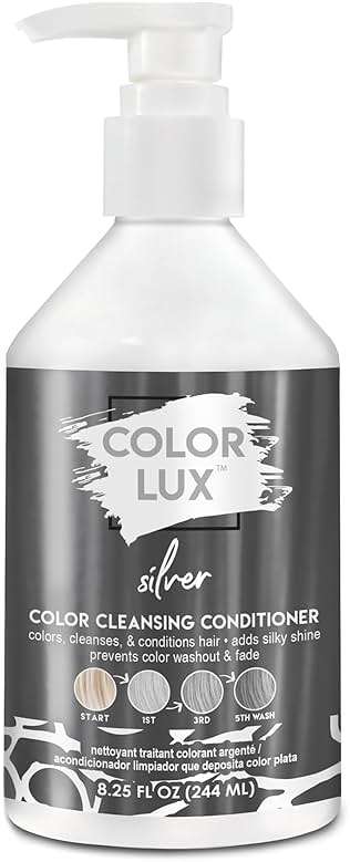 Color Lux Color Cleansing Conditioner, Silver, 3-in-1 Color Depositing Formula, Vegan, Sulfate-Free, Paraben-Free, 8.25 oz - Image 1
