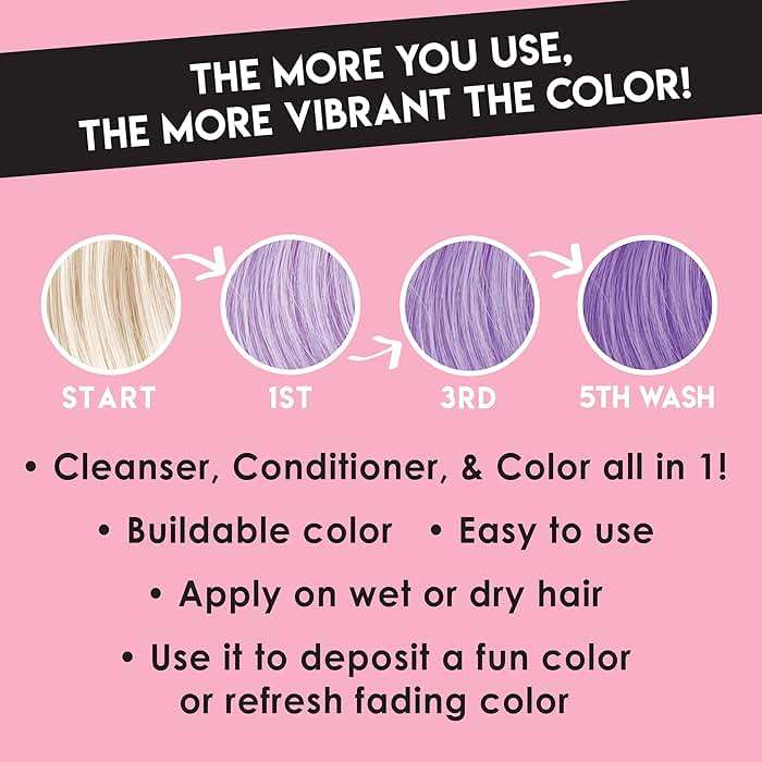 Color Lux Color Cleansing Conditioner, Lilac, 3-in-1 Color Depositing Formula, Vegan, Sulfate-Free, Paraben-Free, 8.25 oz - Image 2