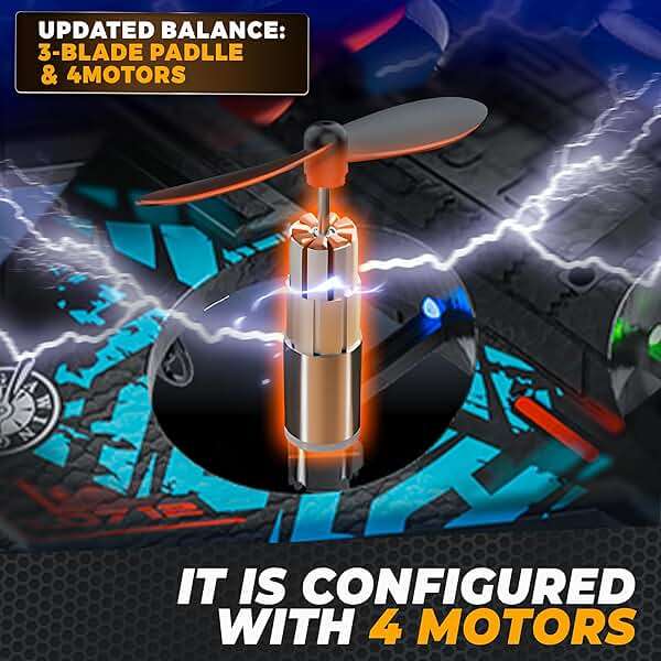 BEZGAR Drones for Kids | 2.4GHZ RC Plane, Remote Control Airplane, RC Helicopter, 360° Flip Fighter Jet Toy with Colorful LED Navigation Light Blue - Image 7