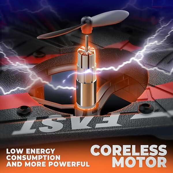 BEZGAR Drones for Kids | 2.4GHZ RC Plane | Remote Control Airplane, RC Helicopter, 360° Flip Fighter Jet Toy, Toys for ages 8-13 with Colorful LED Navigation Lights Red - Image 8
