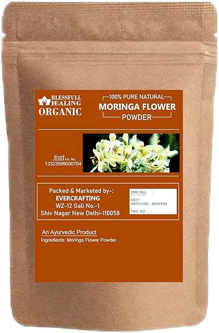 Blessfull Healing Organic Moringa Flower Powder 100% Pure Natural 300 Gram / 10.58 oz - Image 2