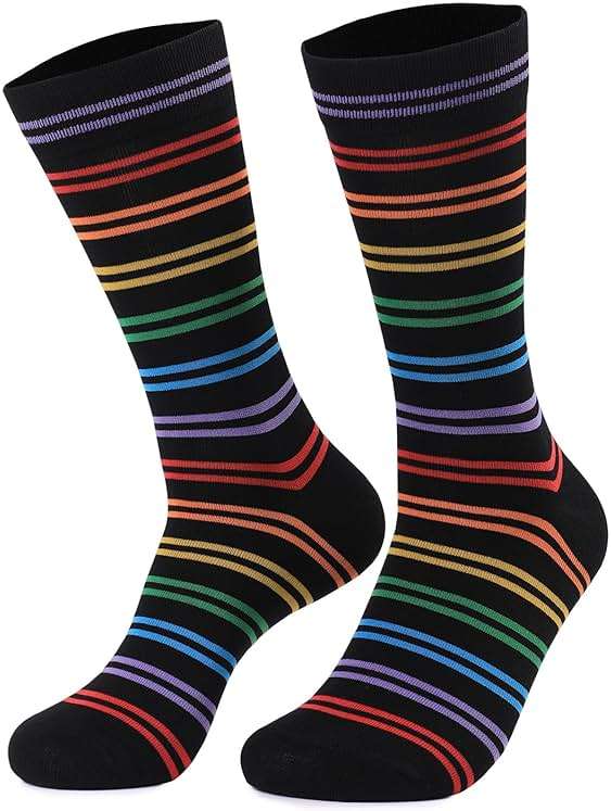 Aueyan Funny Socks for Men and Women,Mens Novelty Socks Fun Crew Socks Size 9-15 - Image 3