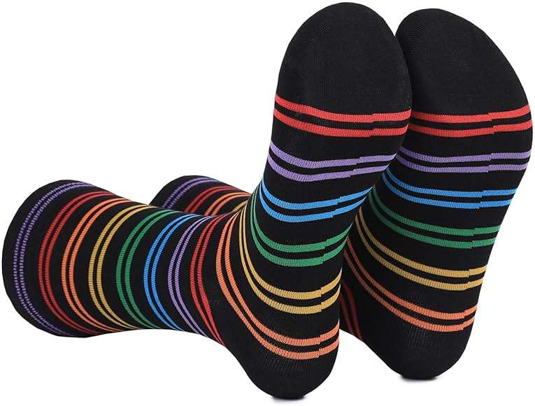Aueyan Funny Socks for Men and Women,Mens Novelty Socks Fun Crew Socks Size 9-15 - Image 4