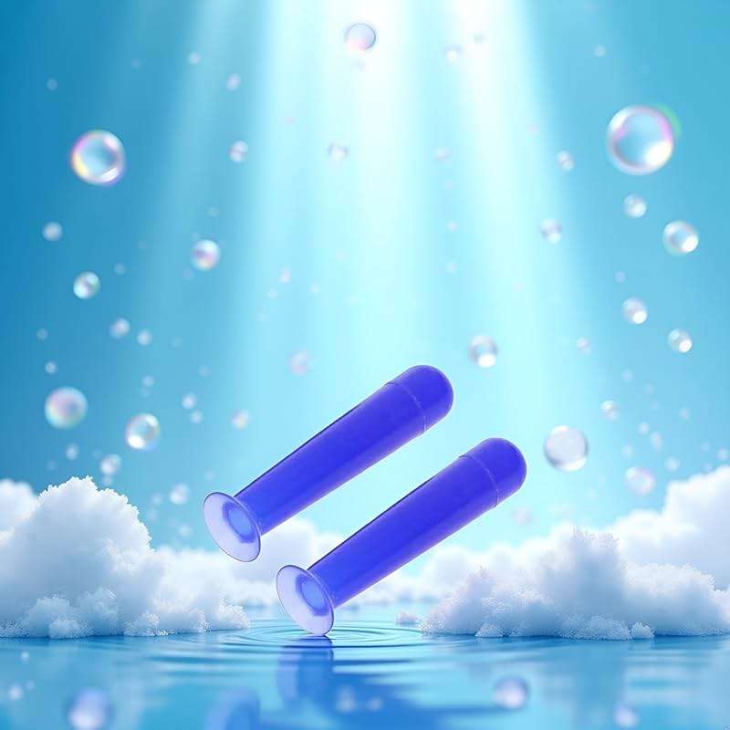 Jowxsx 2Pcs Blue Handy Silicone Contact Lenses Small Suction Cups Stick RGP Inserter Remover Contact Lens Cases Accessories for Health and Household - Image 3