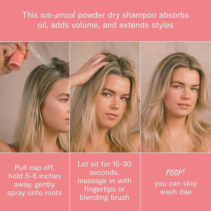 DAE Fairy Duster Dry Shampoo Powder - Non-Aerosol Natural Ingredients, Absorbs Oil & Refreshes Roots - Image 4