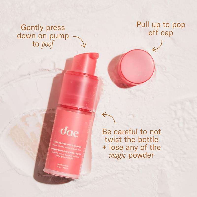 DAE Fairy Duster Dry Shampoo Powder - Non-Aerosol Natural Ingredients, Absorbs Oil & Refreshes Roots - Image 5