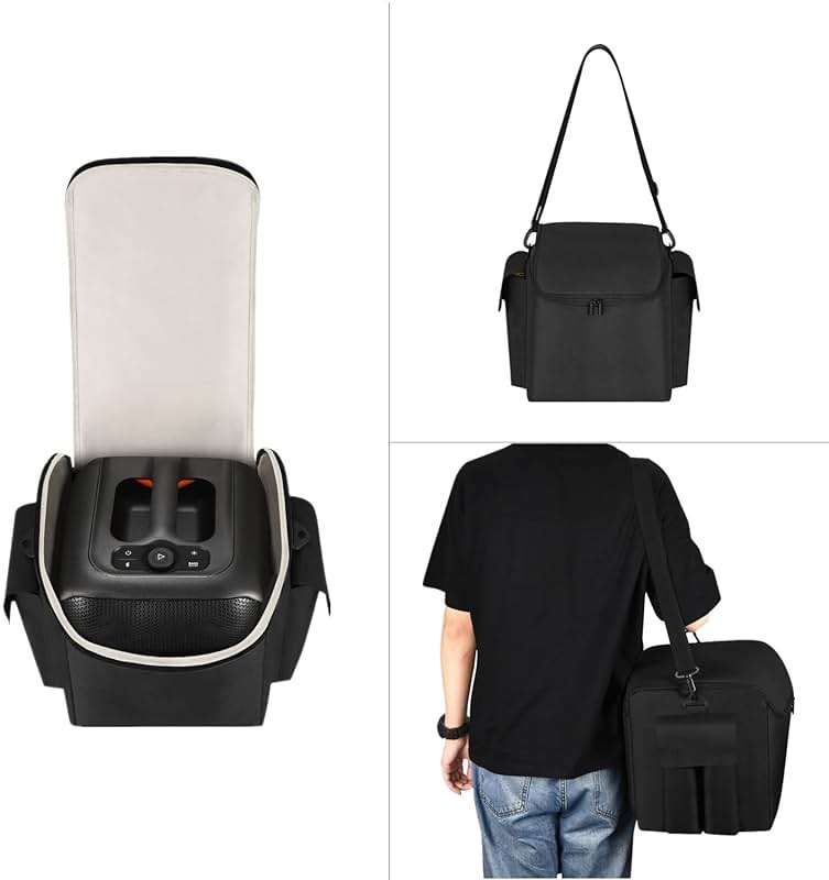 LaiMoney Travel Case for JBL PartyBox Encore Essential Bluetooth Speaker Multifunctional Storage Bag Portable Party Speaker Case with Microphone Storage Bag - Image 5