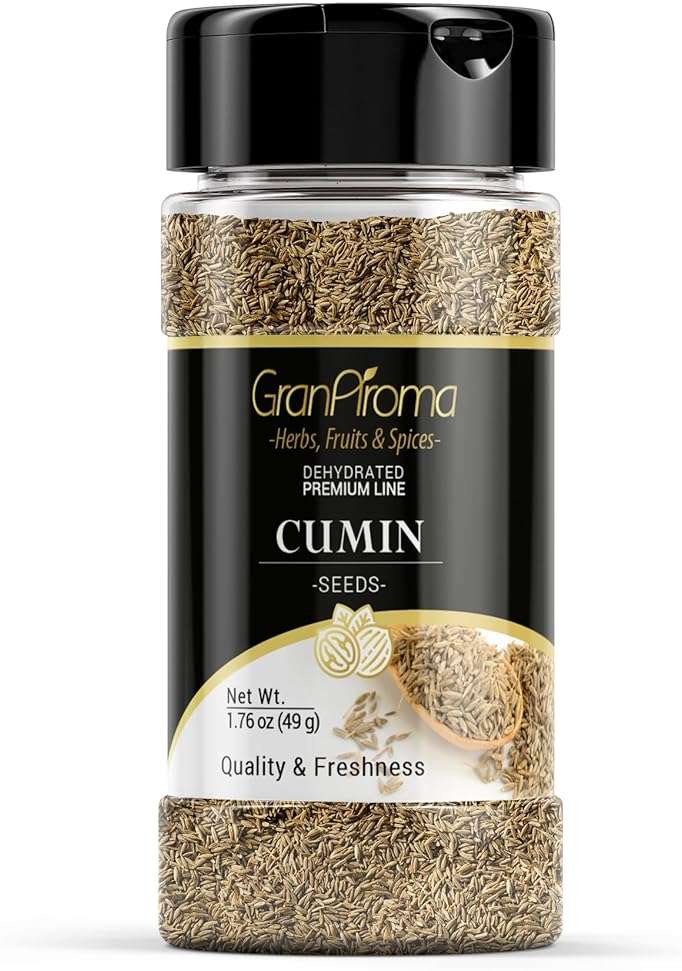 GranAroma Whole Cumin Seeds, Earthy & Warm, Authentic Global Seasoning (1.76 Ounce) - Image 1