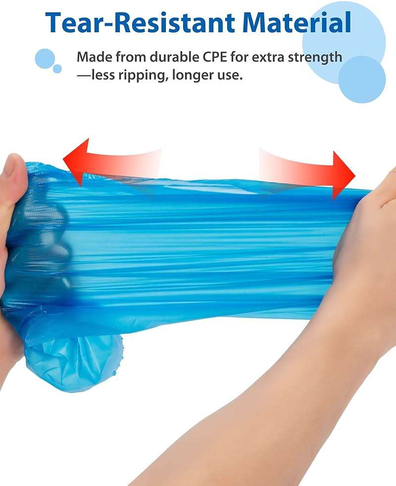 Shoe Covers Disposable Non-Slip, 100 Pack (50 Pairs) Waterproof CPE Boot Booties with Compact Roll for Easy Storage, Hygienic Foot Covers for Indoors, Real Estate, Home Cleaning, Fits Most - Image 3