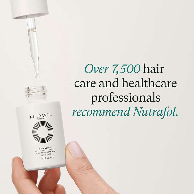 Nutrafol Women's Hair Serum, Supports Visibly Thicker and Stronger Hair, Vegan, Lightweight and Fast-Absorbing - Image 3