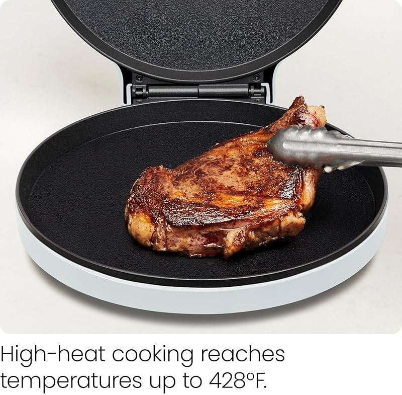 Chefman Everything Maker & Pizza Oven – 1440W Countertop Electric Pizza Maker with 12” Nonstick Cooking Plates, Plus Makes Quesadillas, Omelettes and More, with Indicator Lights and Vertical Storage - Image 6