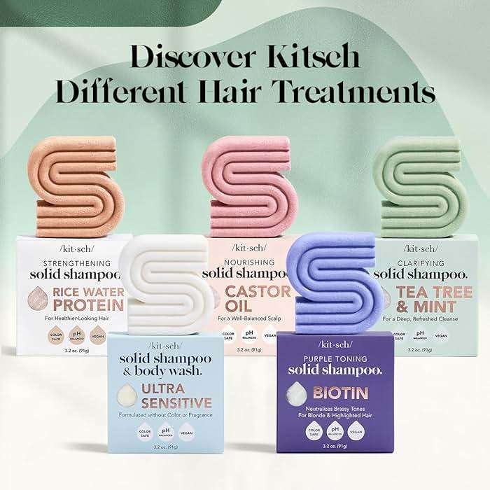 Kitsch Rosemary & Biotin Shampoo Bar - For Hair Growth, Strengthening, Thickening & Volumizing Shampoo for Women and Men - Free of Parabens, Sulfates & Silicones - Made in USA, 3.2 oz - Image 9