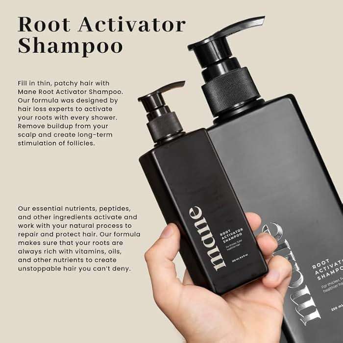 Superior Mane Hair Growth Shampoo for Men (250ml) Activating Follicles & Roots for Thicker & Fuller Hair | Cleanse, and Hydrate Scalp | Root Activator | Regrowth Shampoo for Men - Image 4