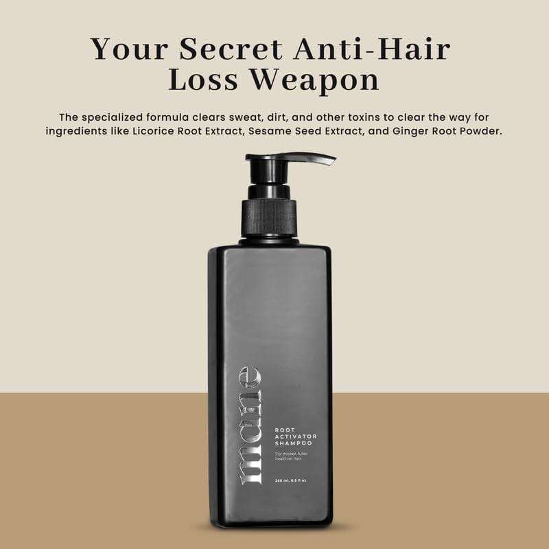 Superior Mane Hair Growth Shampoo for Men (250ml) Activating Follicles & Roots for Thicker & Fuller Hair | Cleanse, and Hydrate Scalp | Root Activator | Regrowth Shampoo for Men - Image 5