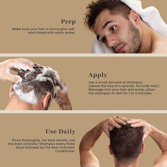 Superior Mane Hair Growth Shampoo for Men (250ml) Activating Follicles & Roots for Thicker & Fuller Hair | Cleanse, and Hydrate Scalp | Root Activator | Regrowth Shampoo for Men - Image 6